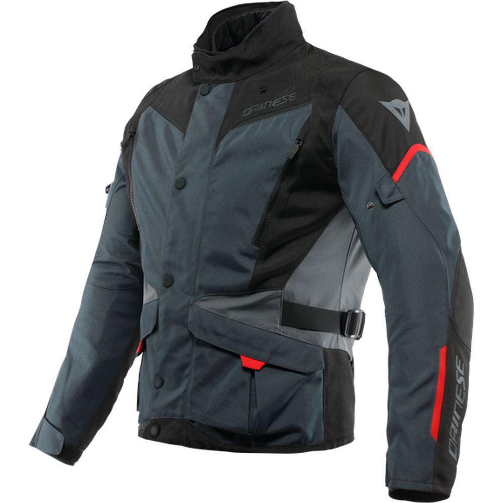 Dainese Tempest 3 D-Dry Touring Textile Jacket Ebony / Black / Lava Red