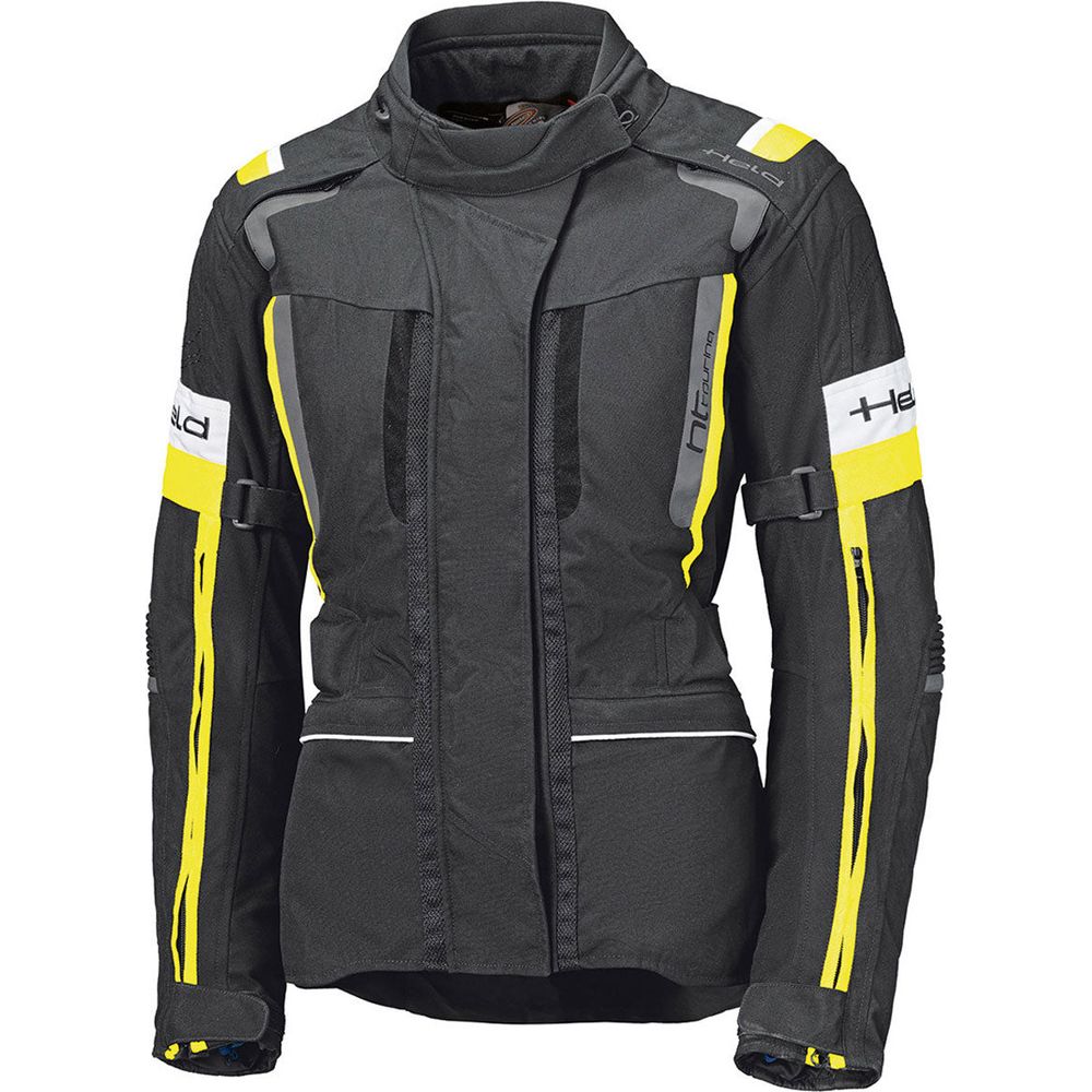Held 4-Touring 2 Ladies Textile Jacket Black / Fluo Yellow FREE 1 YEAR Returns, FREE UK Delivery | ThrottleChimp