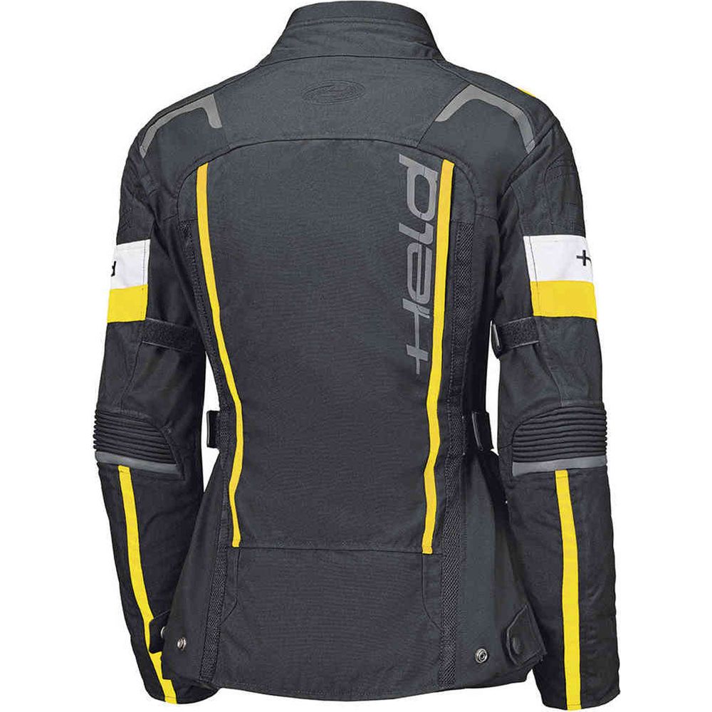 Held 4-Touring 2 Ladies Textile Jacket Black / Fluo Yellow FREE 1 YEAR Returns, FREE UK Delivery | ThrottleChimp