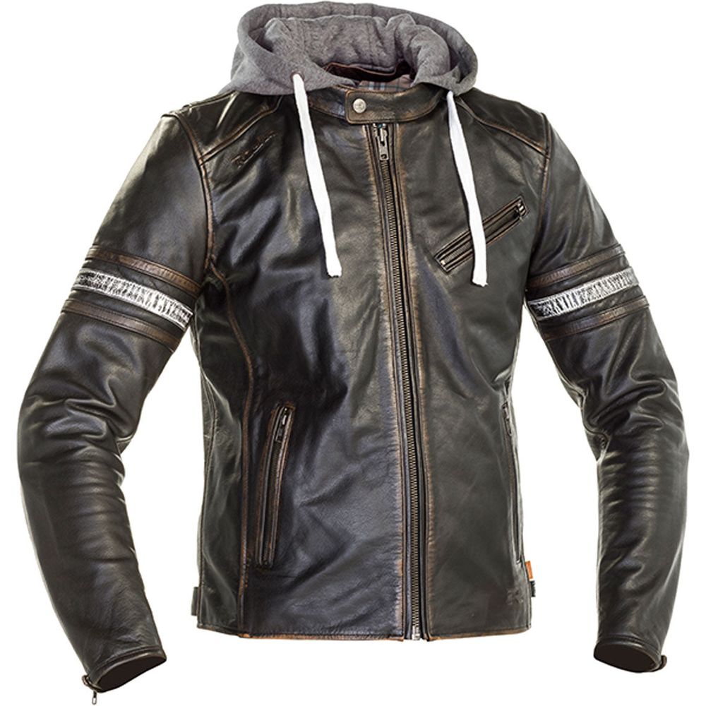 Richa Toulon 2 Hooded Leather Jacket Black