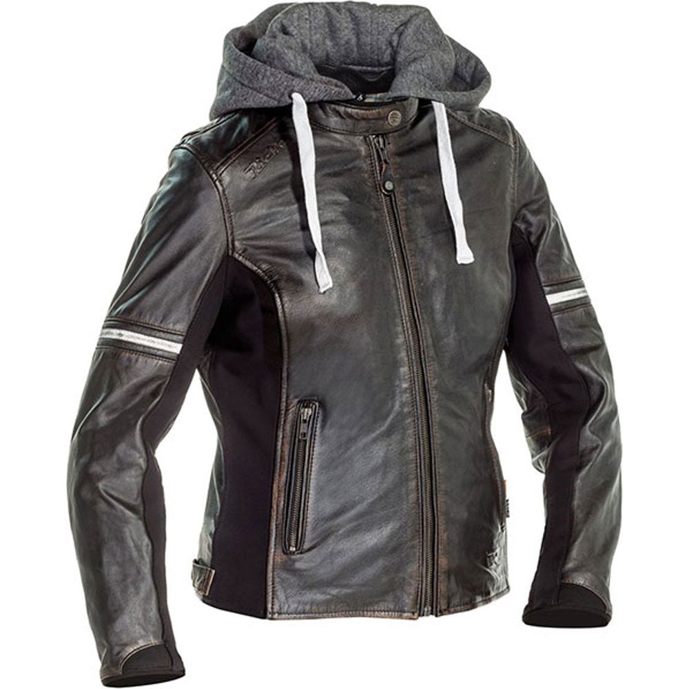 Richa Toulon 2 Ladies Leather Jacket Anthracite / Brown