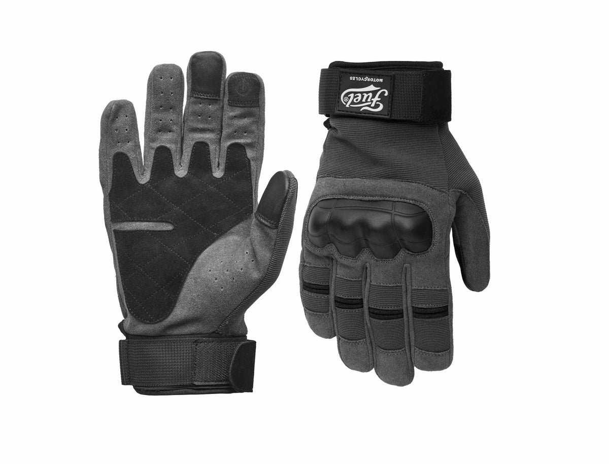 Fuel Sunforce Leather Gloves Dark Grey