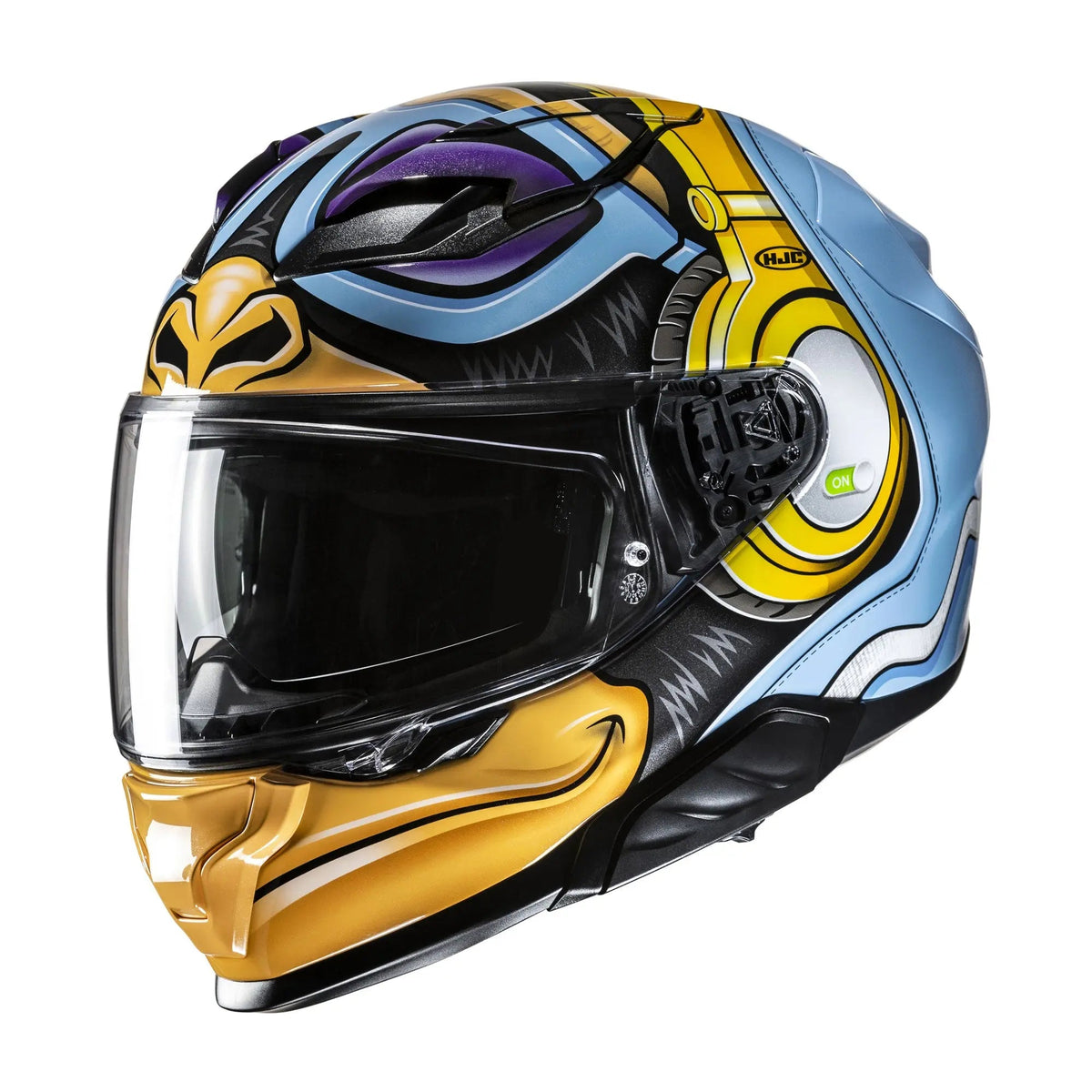 HJC F71 Monkey DJ MC23 Blue / White / Fluo Yellow