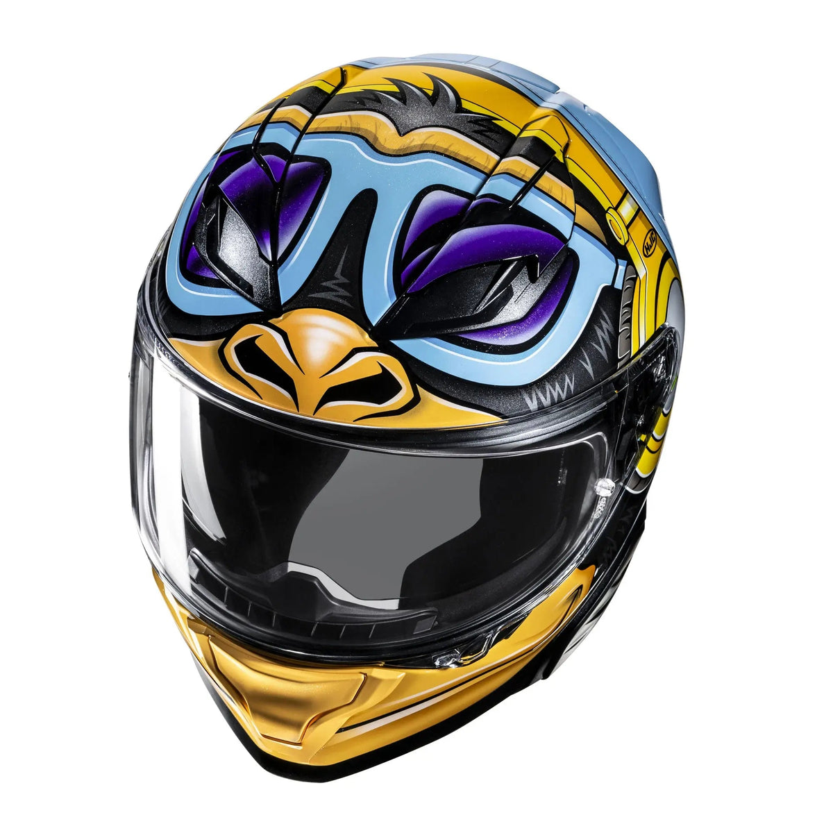 HJC F71 Monkey DJ MC23 Blue / White / Fluo Yellow