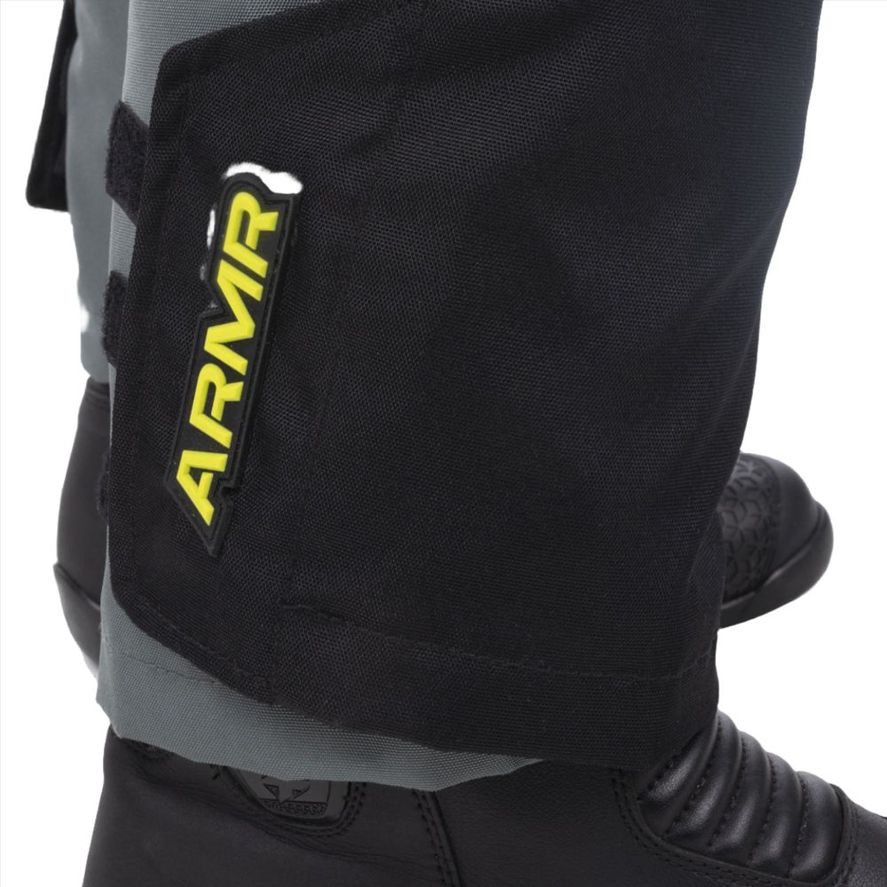 ARMR Kumaji 3.0 Waterproof Textile Trouser Black / Green / Fluo Yellow FREE 1 YEAR Returns, FREE UK Delivery | ThrottleChimp