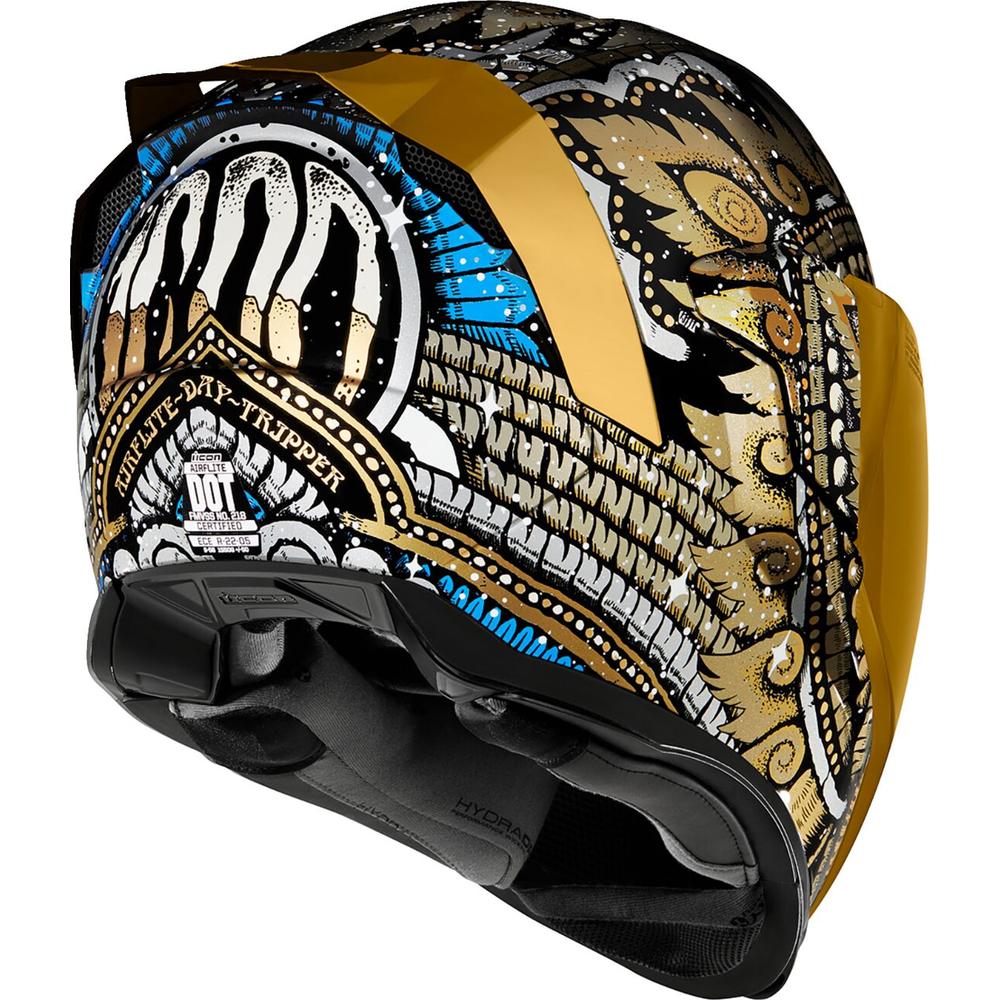 Icon Airflite Daytripper Full Face Helmet Gold FREE 1 YEAR Returns, FREE UK Delivery | ThrottleChimp