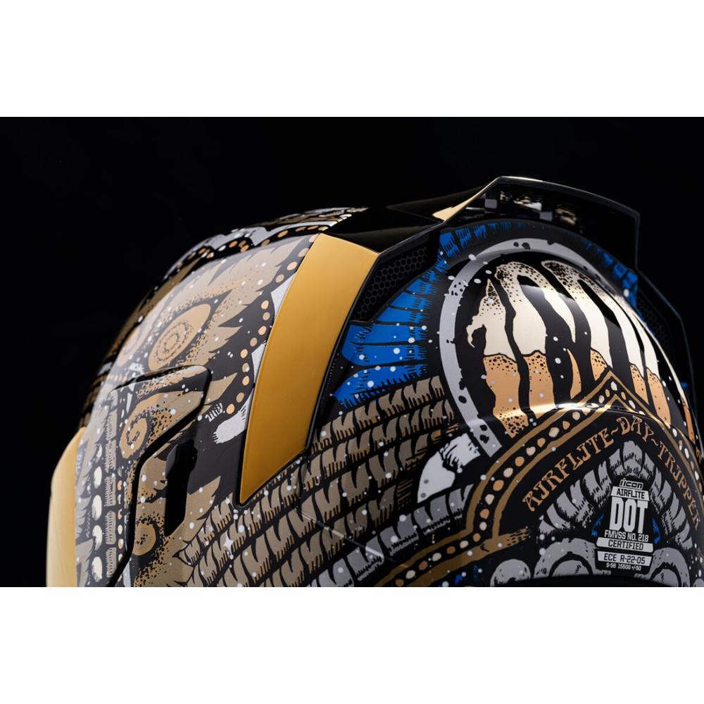 Icon Airflite Daytripper Full Face Helmet Gold FREE 1 YEAR Returns, FREE UK Delivery | ThrottleChimp