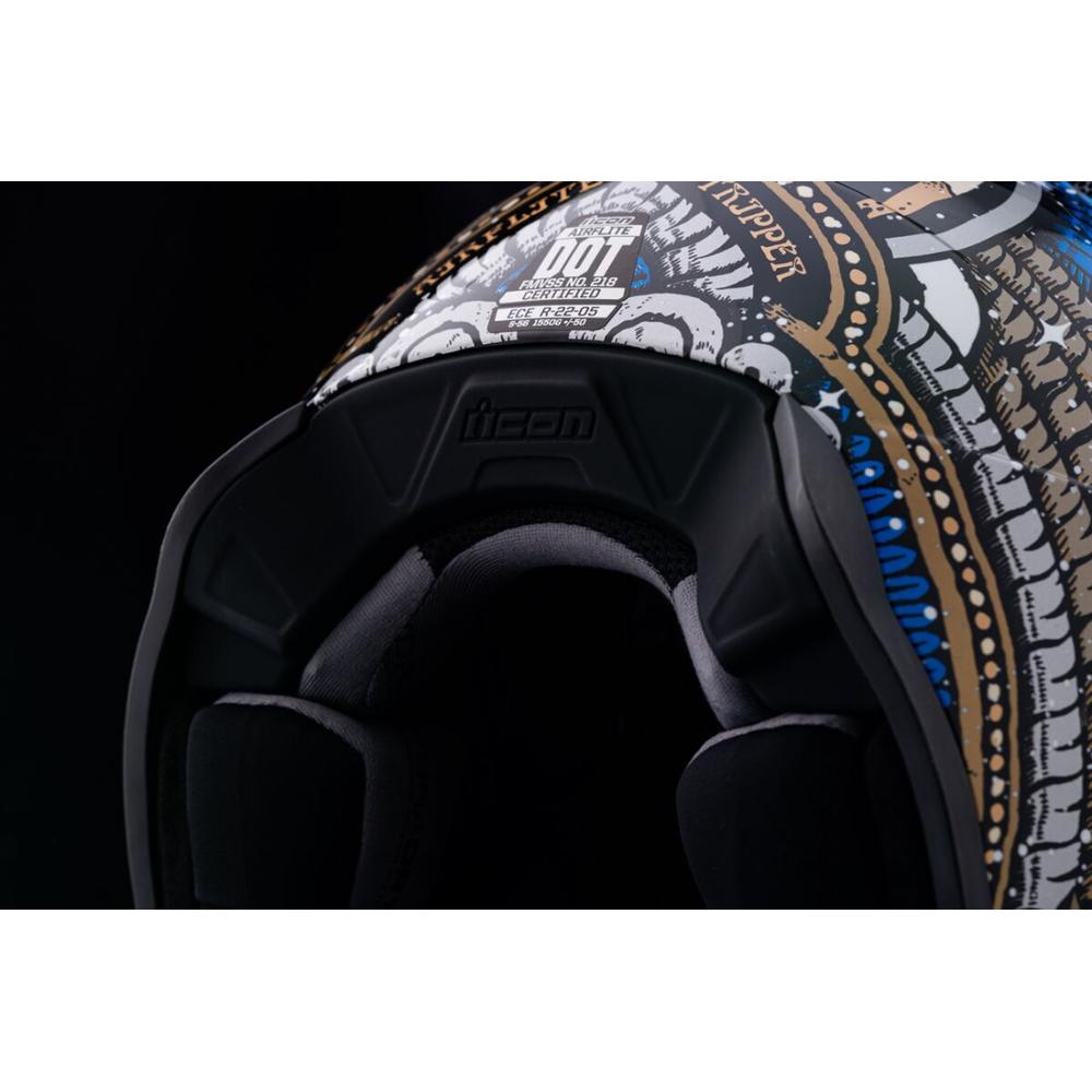 Icon Airflite Daytripper Full Face Helmet Gold FREE 1 YEAR Returns, FREE UK Delivery | ThrottleChimp