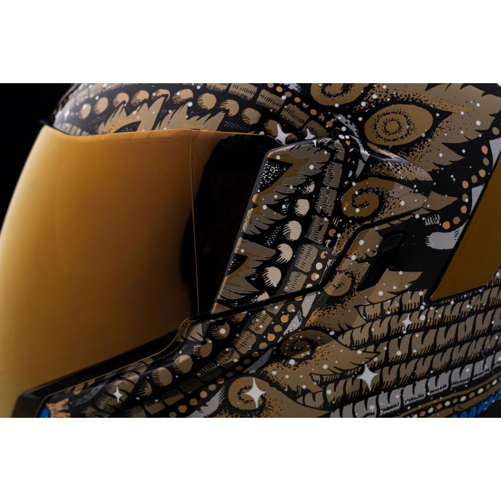 Icon Airflite Daytripper Full Face Helmet Gold FREE 1 YEAR Returns, FREE UK Delivery | ThrottleChimp