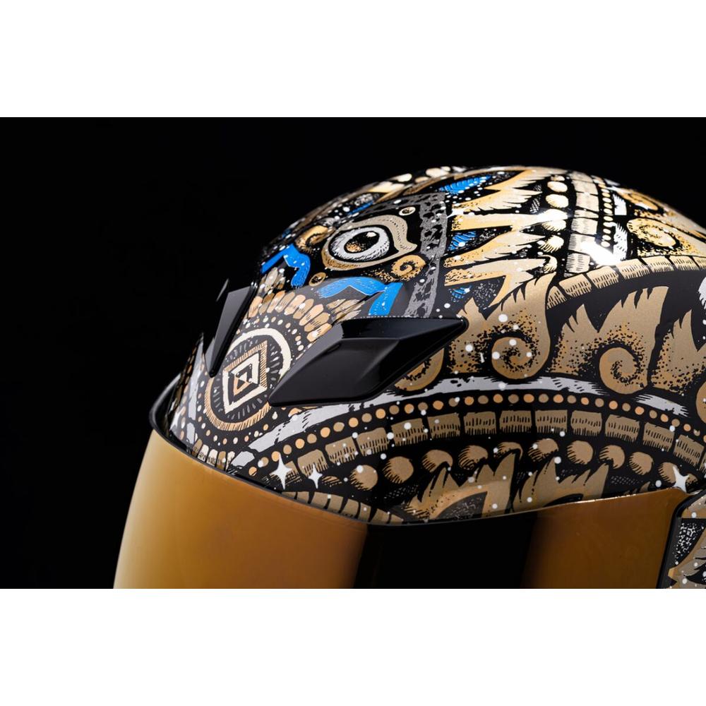 Icon Airflite Daytripper Full Face Helmet Gold FREE 1 YEAR Returns, FREE UK Delivery | ThrottleChimp
