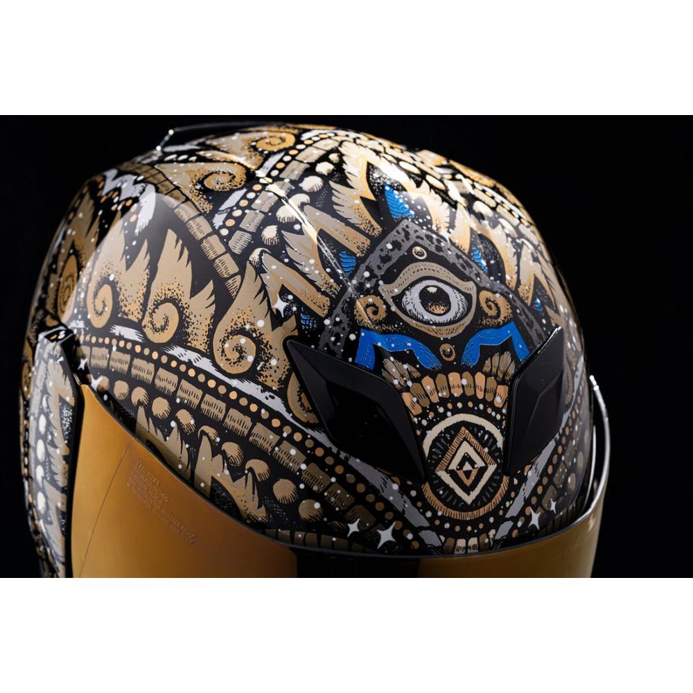 Icon Airflite Daytripper Full Face Helmet Gold FREE 1 YEAR Returns, FREE UK Delivery | ThrottleChimp