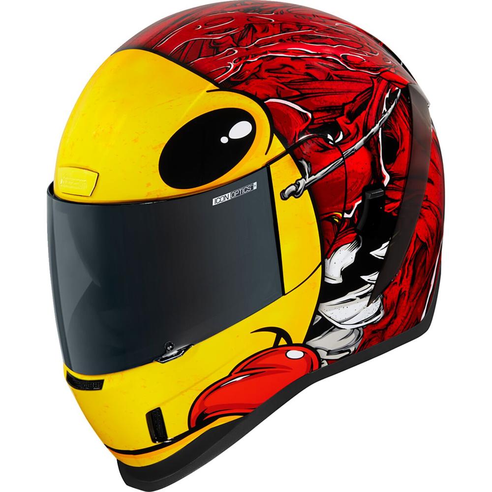 Icon Airform Brozak MIPS Full Face Helmet Red FREE 1 YEAR Returns, FREE UK Delivery | ThrottleChimp