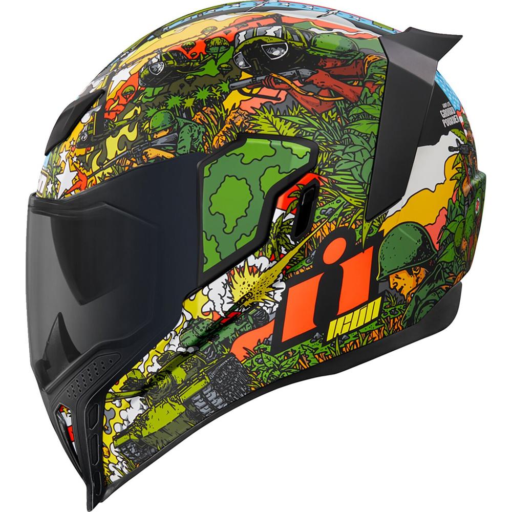 Icon Airflite GP23 Full Face Helmet Green FREE 1 YEAR Returns, FREE UK Delivery | ThrottleChimp