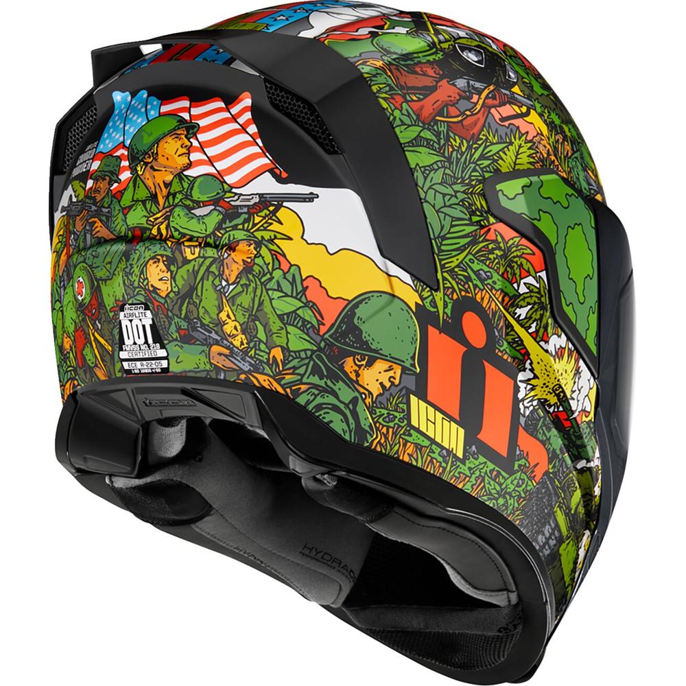 Icon Airflite GP23 Full Face Helmet Green FREE 1 YEAR Returns, FREE UK Delivery | ThrottleChimp