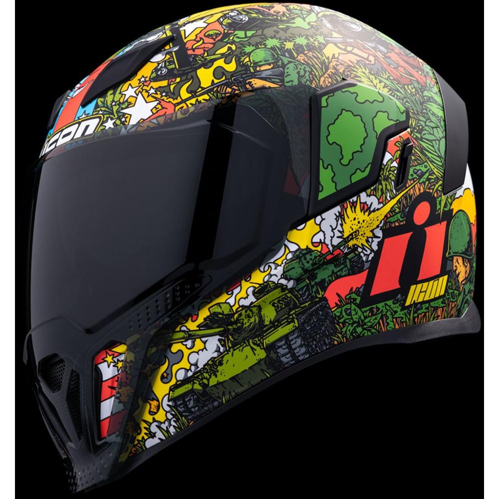 Icon Airflite GP23 Full Face Helmet Green FREE 1 YEAR Returns, FREE UK Delivery | ThrottleChimp