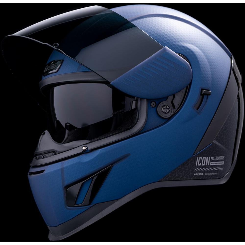 Icon Airform Counterstrike MIPS Full Face Helmet Blue FREE 1 YEAR Returns, FREE UK Delivery | ThrottleChimp