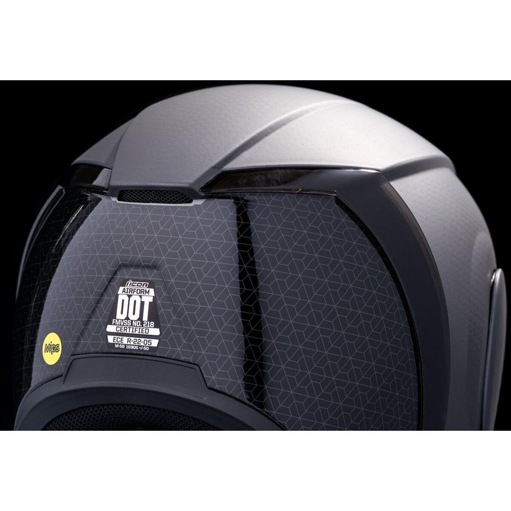 Icon Airform Counterstrike MIPS Full Face Helmet Silver FREE 1 YEAR Returns, FREE UK Delivery | ThrottleChimp