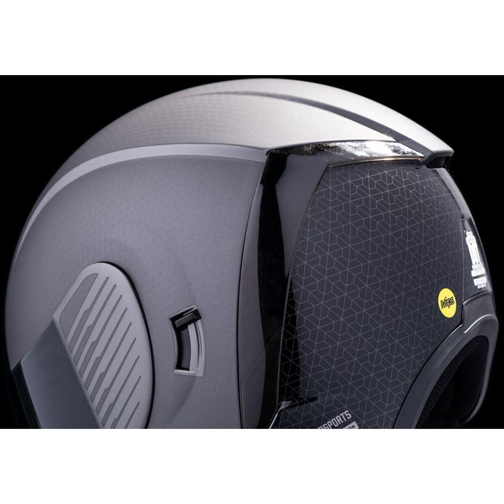 Icon Airform Counterstrike MIPS Full Face Helmet Silver FREE 1 YEAR Returns, FREE UK Delivery | ThrottleChimp