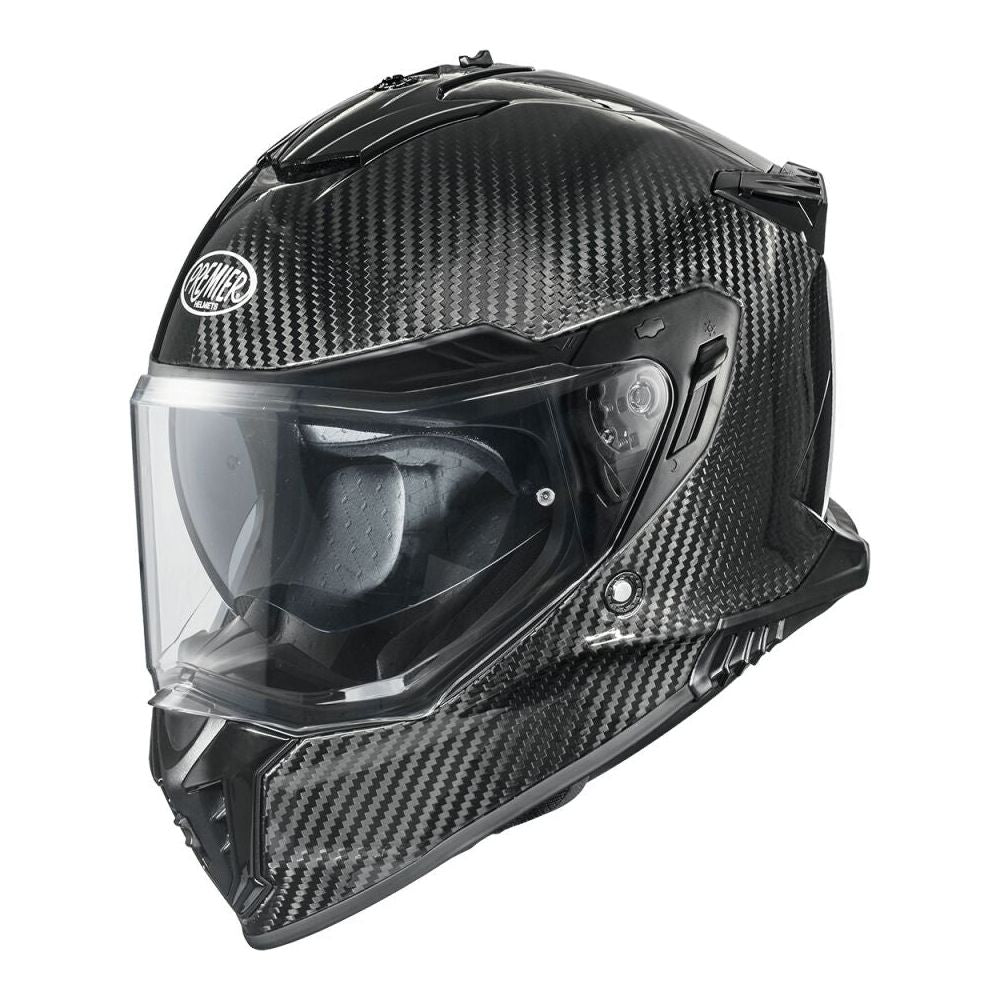 Premier Streetfighter Carbon Full Face Helmet Gloss Black FREE 1 YEAR Returns, FREE UK Delivery | ThrottleChimp