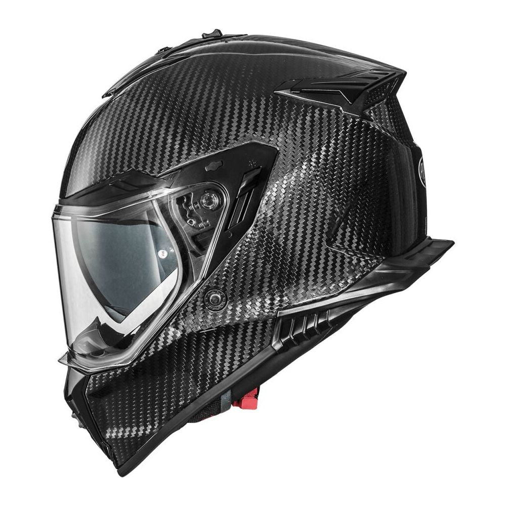 Premier Streetfighter Carbon Full Face Helmet Gloss Black FREE 1 YEAR Returns, FREE UK Delivery | ThrottleChimp