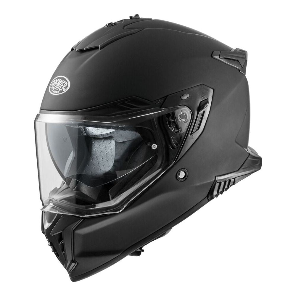 Premier Streetfighter Full Face Helmet Gloss Black FREE 1 YEAR Returns, FREE UK Delivery | ThrottleChimp