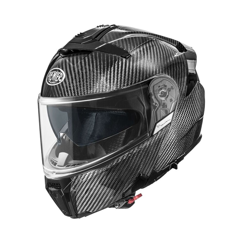 Premier Legacy GT Carbon Flip Up Helmet Gloss Black FREE 1 YEAR Returns, FREE UK Delivery | ThrottleChimp