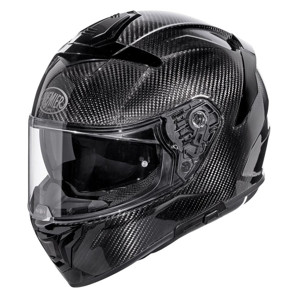Premier Devil Carbon Full Face Helmet Black FREE 1 YEAR Returns, FREE UK Delivery | ThrottleChimp