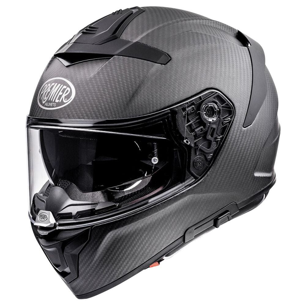 Premier Devil Carbon Full Face Helmet Matt Black FREE 1 YEAR Returns, FREE UK Delivery | ThrottleChimp