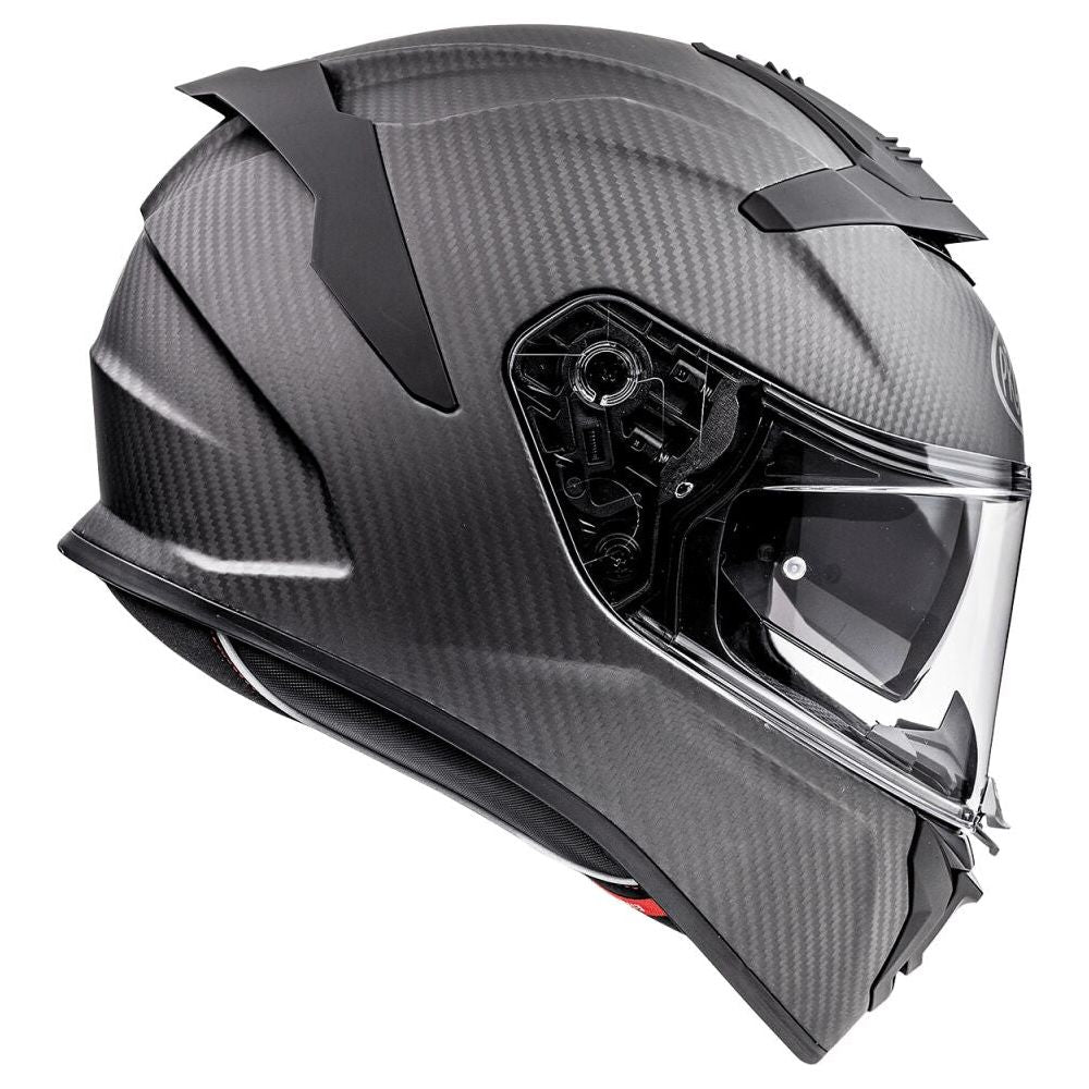 Premier Devil Carbon Full Face Helmet Matt Black FREE 1 YEAR Returns, FREE UK Delivery | ThrottleChimp
