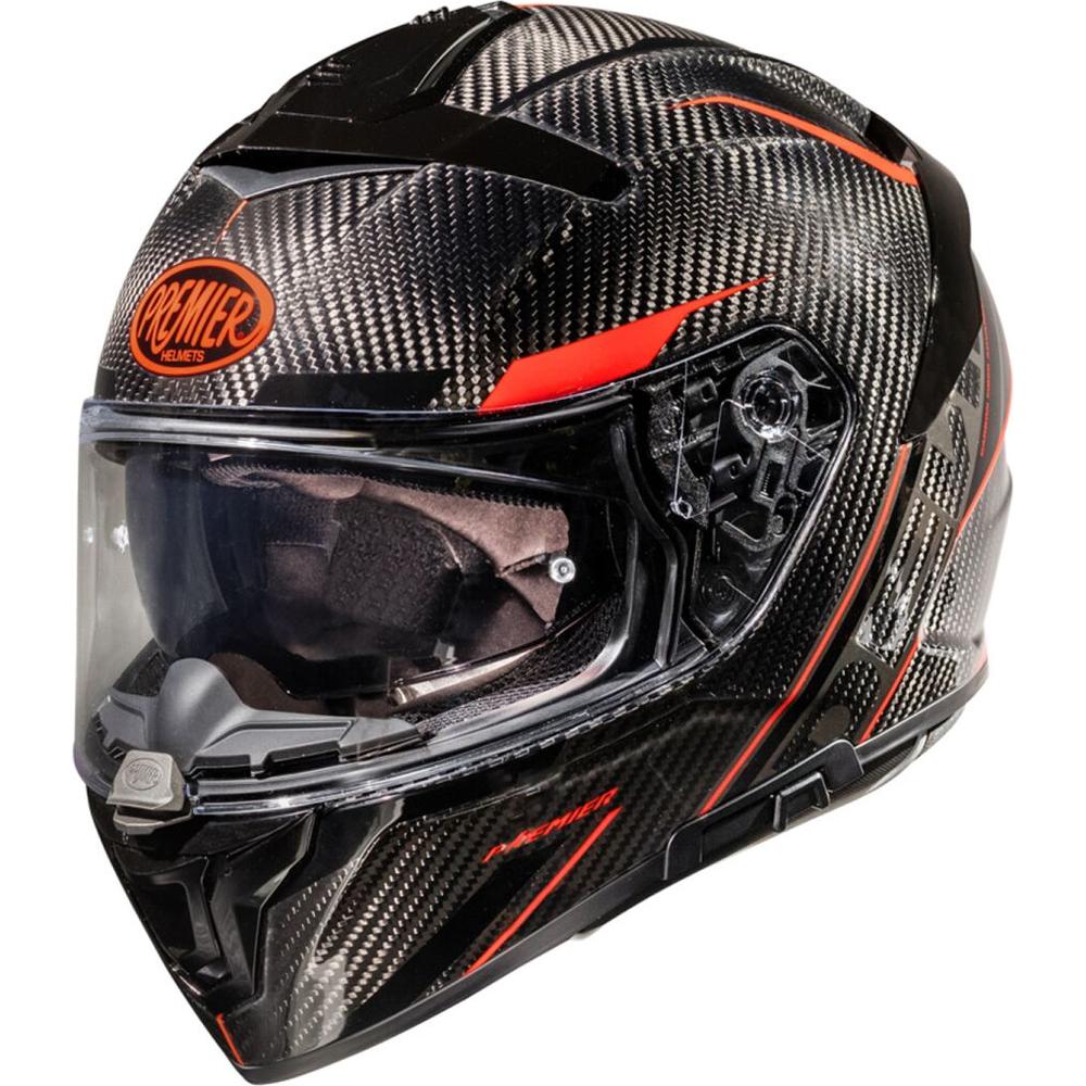 Premier Devil Carbon ST 2 Full Face Helmet Black / Red FREE 1 YEAR Returns, FREE UK Delivery | ThrottleChimp