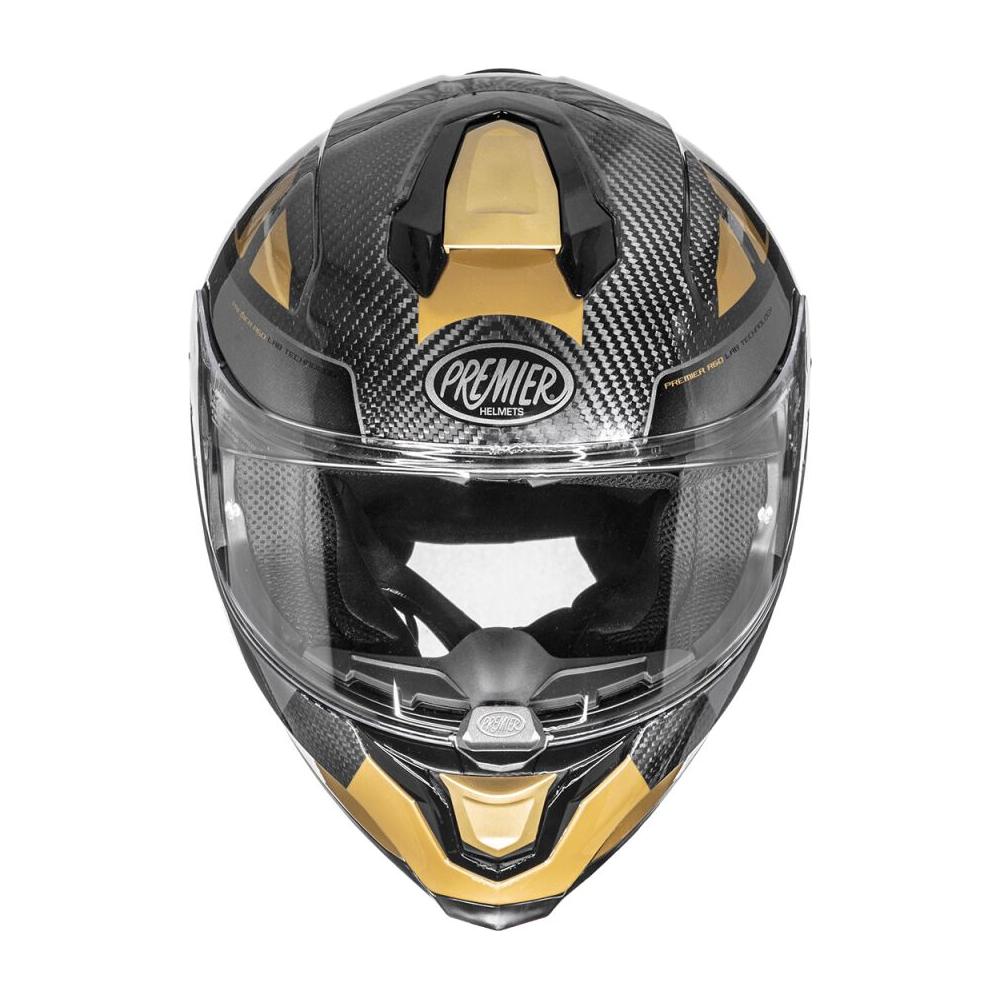 Premier Hyper Carbon TK 19 Full Face Helmet Grey / Gold FREE 1 YEAR Returns, FREE UK Delivery | ThrottleChimp