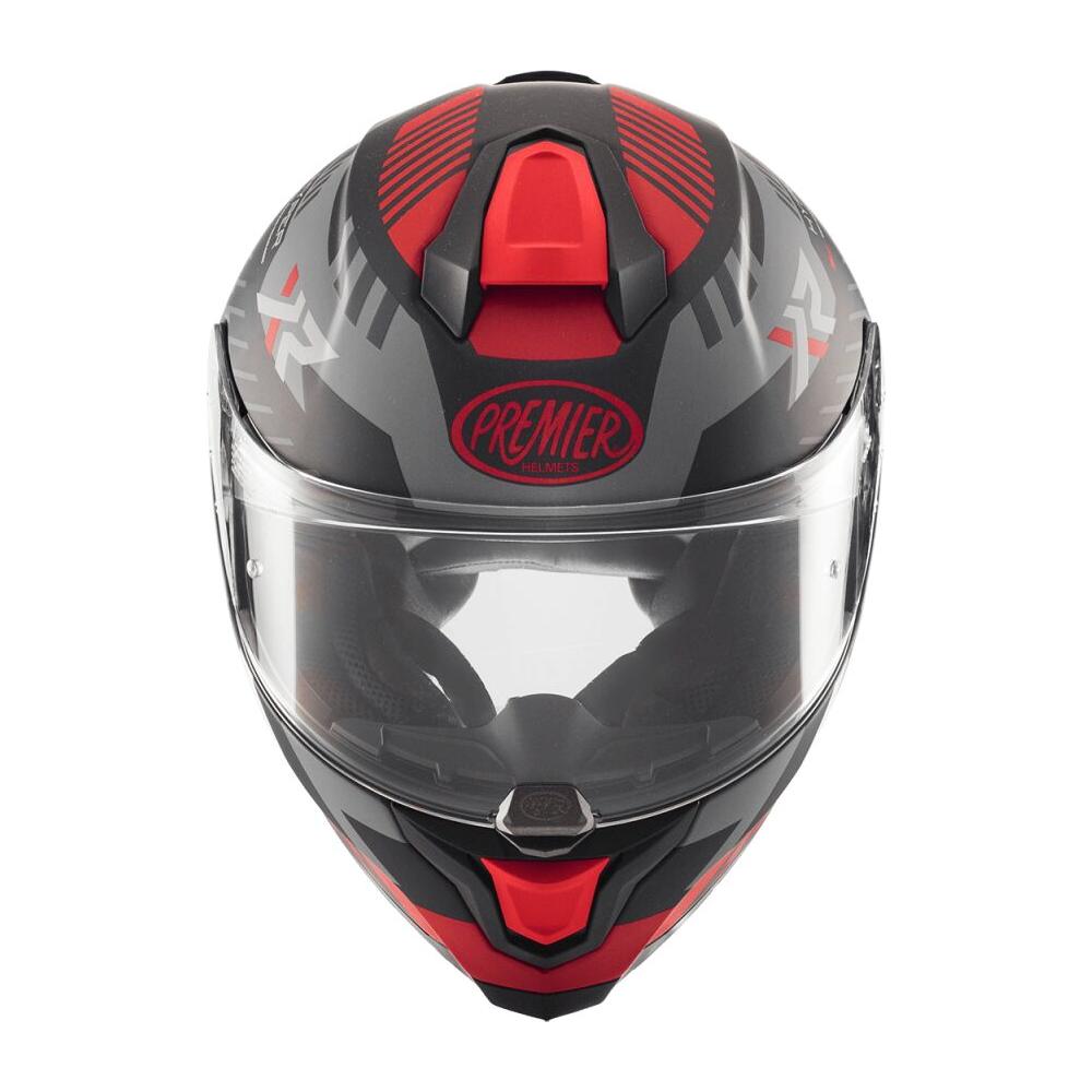 Premier Hyper XR 92 Full Face Helmet Matt Black / Grey / Red FREE 1 YEAR Returns, FREE UK Delivery | ThrottleChimp