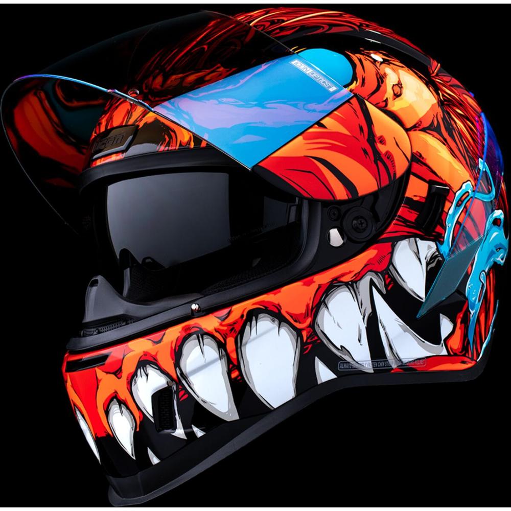 Icon Airform Manik'RR MIPS Full Face Helmet Red FREE 1 YEAR Returns, FREE UK Delivery | ThrottleChimp