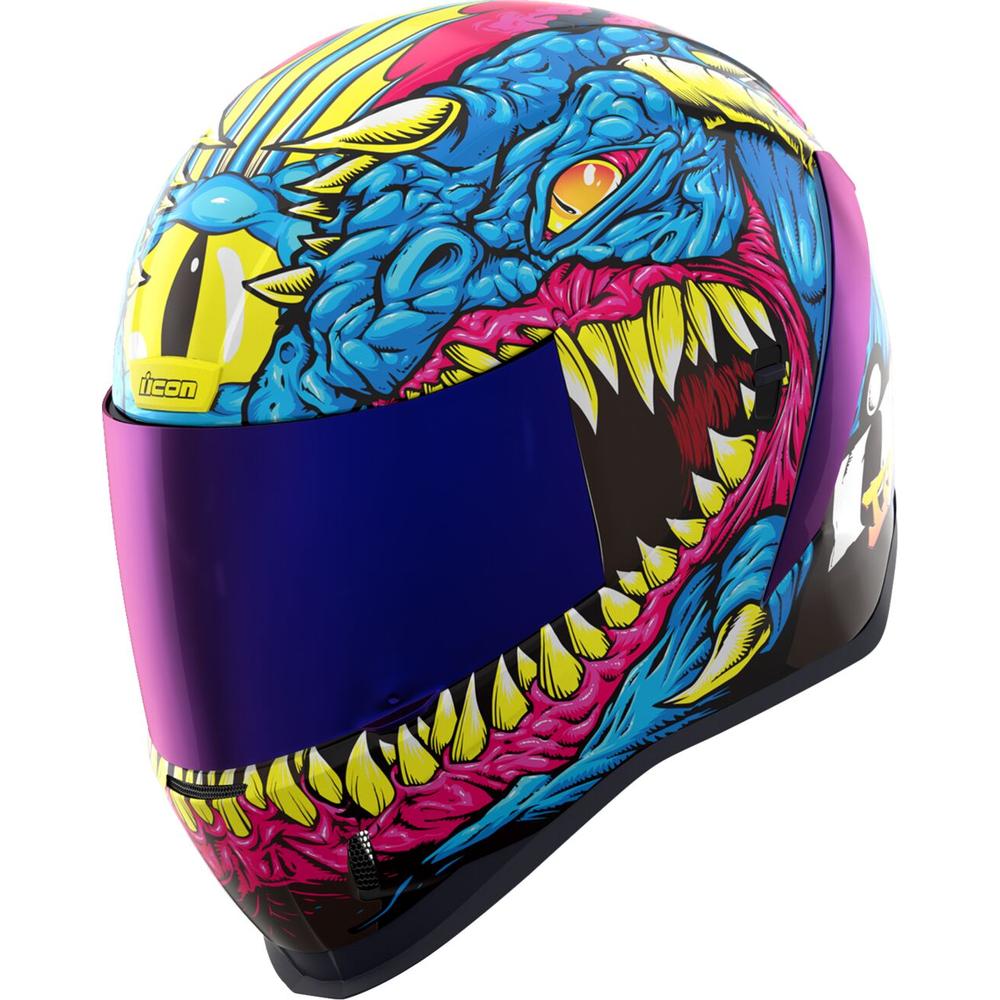 Icon Airform Kryola Kreep MIPS Full Face Helmet Blue FREE 1 YEAR Returns, FREE UK Delivery | ThrottleChimp