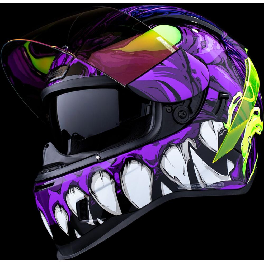 Icon Airform Manik'RR MIPS Full Face Helmet Purple FREE 1 YEAR Returns, FREE UK Delivery | ThrottleChimp