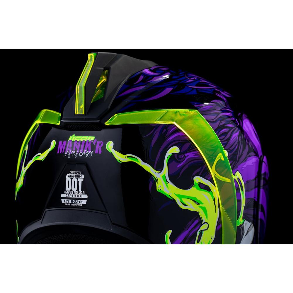 Icon Airform Manik'RR MIPS Full Face Helmet Purple FREE 1 YEAR Returns, FREE UK Delivery | ThrottleChimp