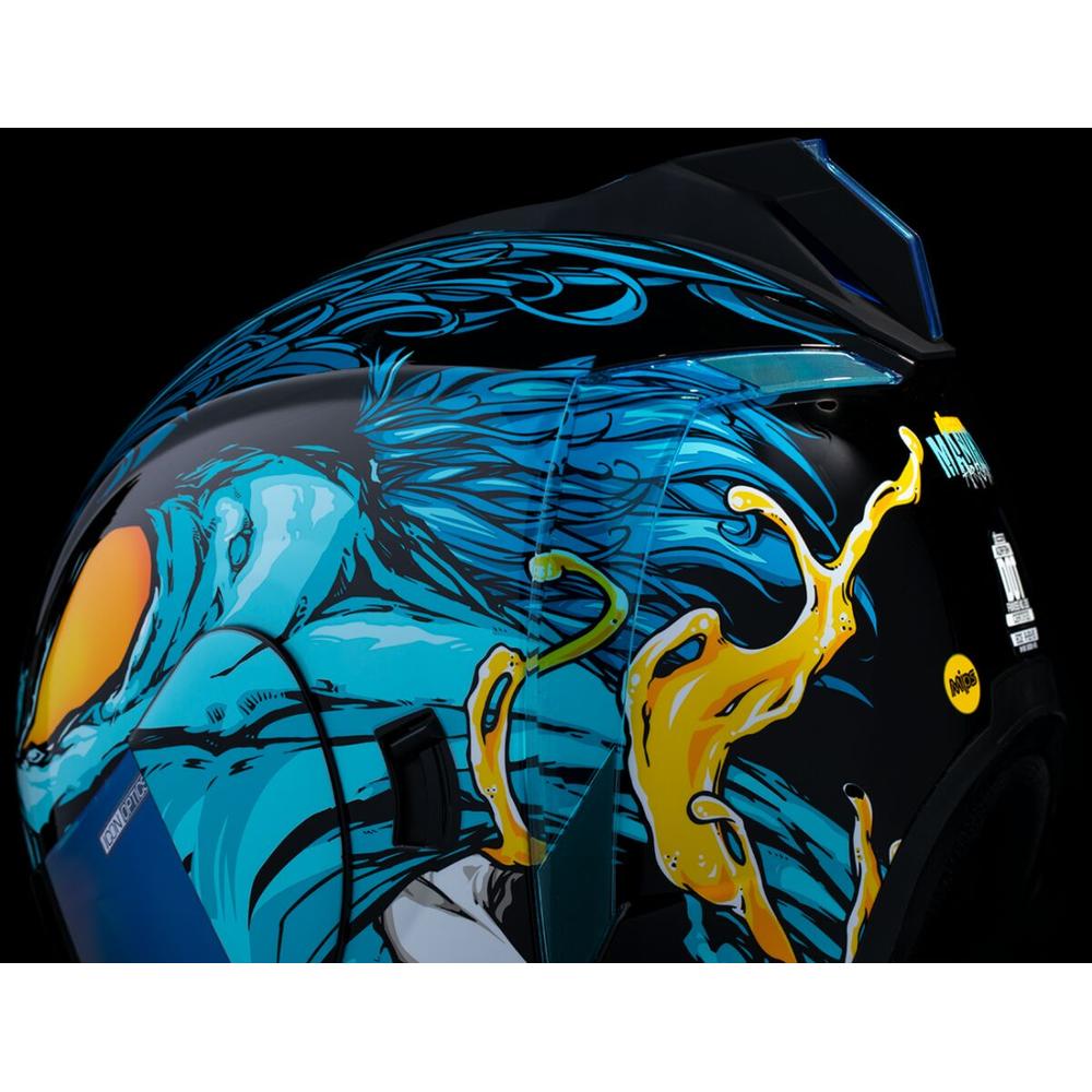 Icon Airform Manik'RR MIPS Full Face Helmet Light Blue FREE 1 YEAR Returns, FREE UK Delivery | ThrottleChimp