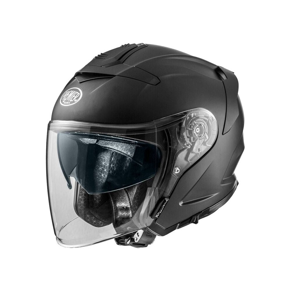 Premier JT5 U9 Open Face Helmet Matt Black FREE 1 YEAR Returns, FREE UK Delivery | ThrottleChimp
