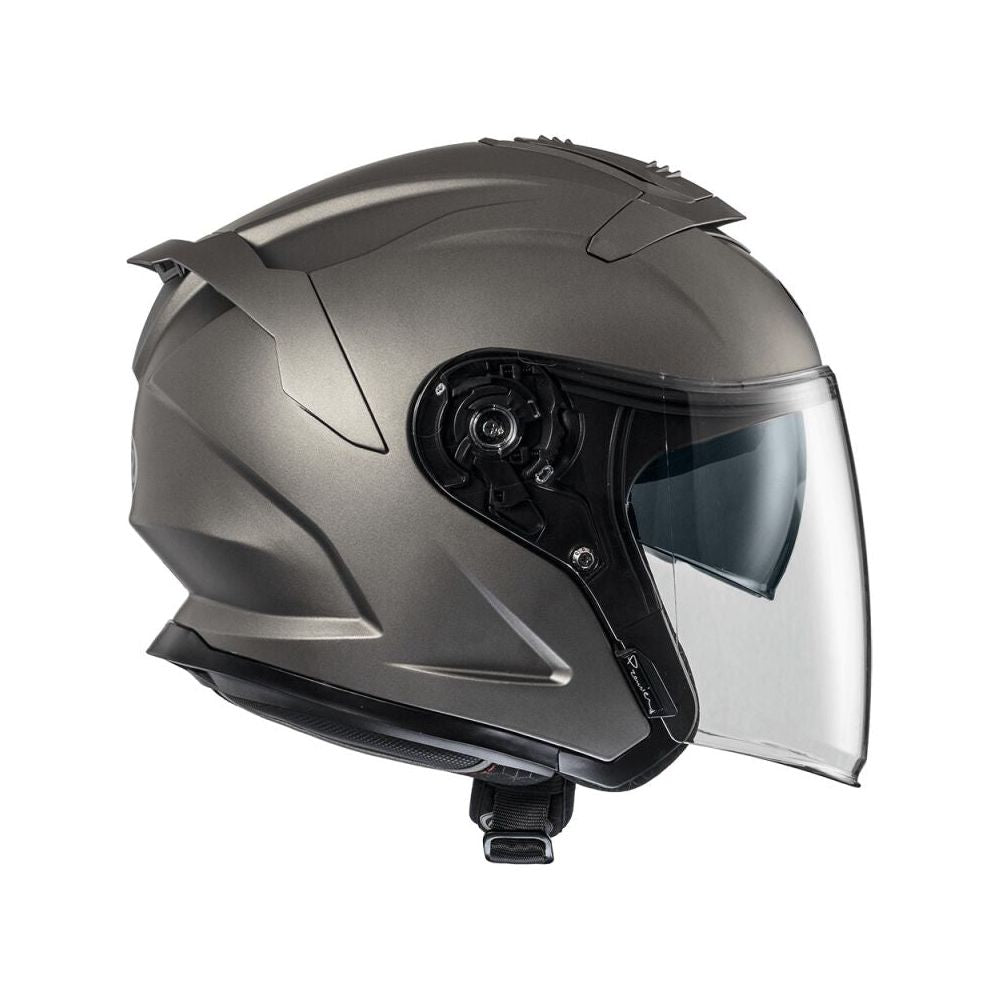 Premier JT5 U17 Open Face Helmet Grey FREE 1 YEAR Returns, FREE UK Delivery | ThrottleChimp