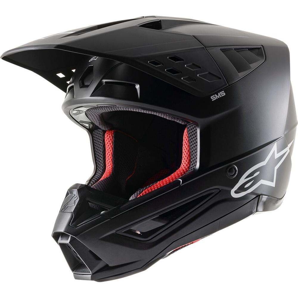 Alpinestars Supertech M5 Solid MX Helmet Matt Black FREE 1 YEAR Returns, FREE UK Delivery | ThrottleChimp