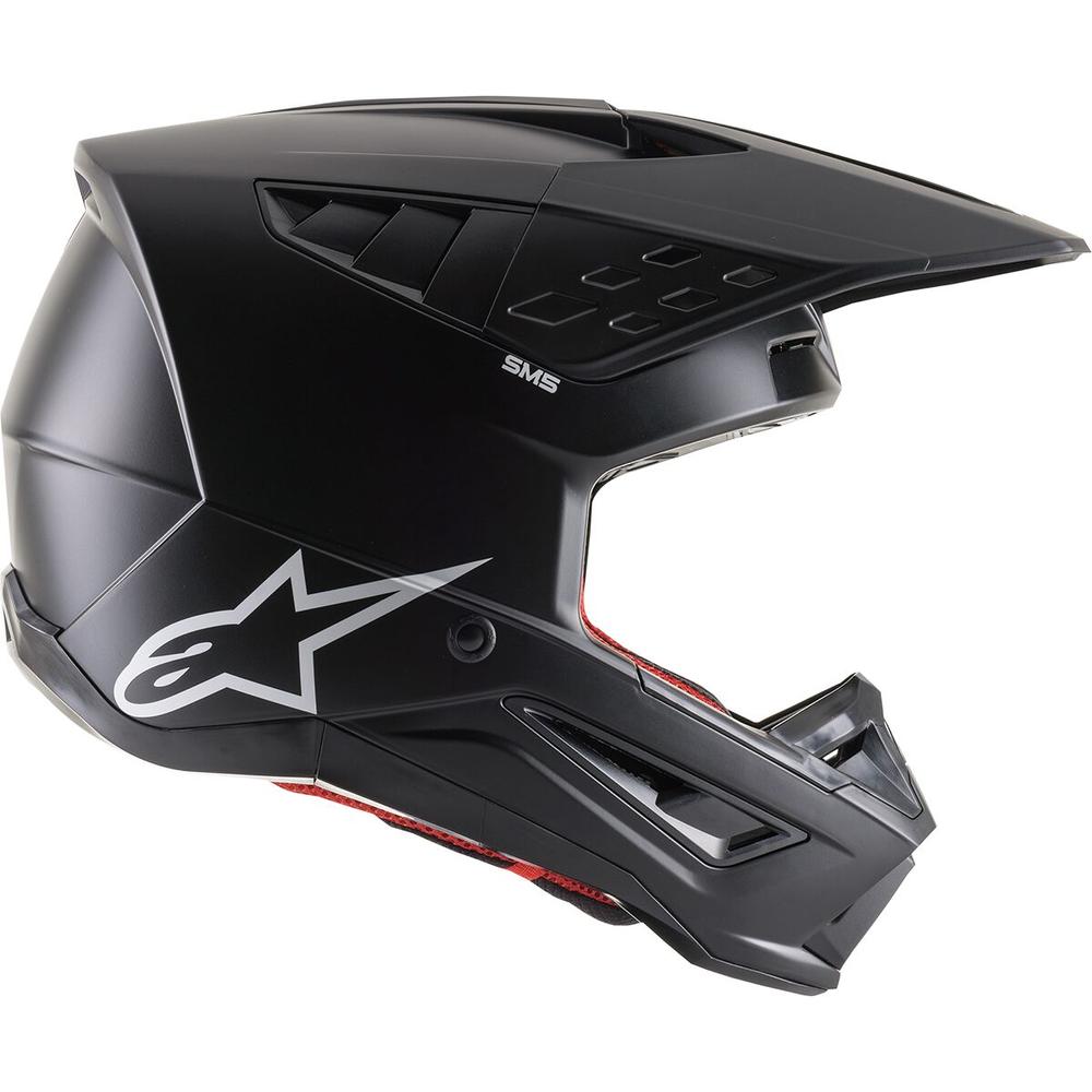 Alpinestars Supertech M5 Solid MX Helmet Matt Black FREE 1 YEAR Returns, FREE UK Delivery | ThrottleChimp