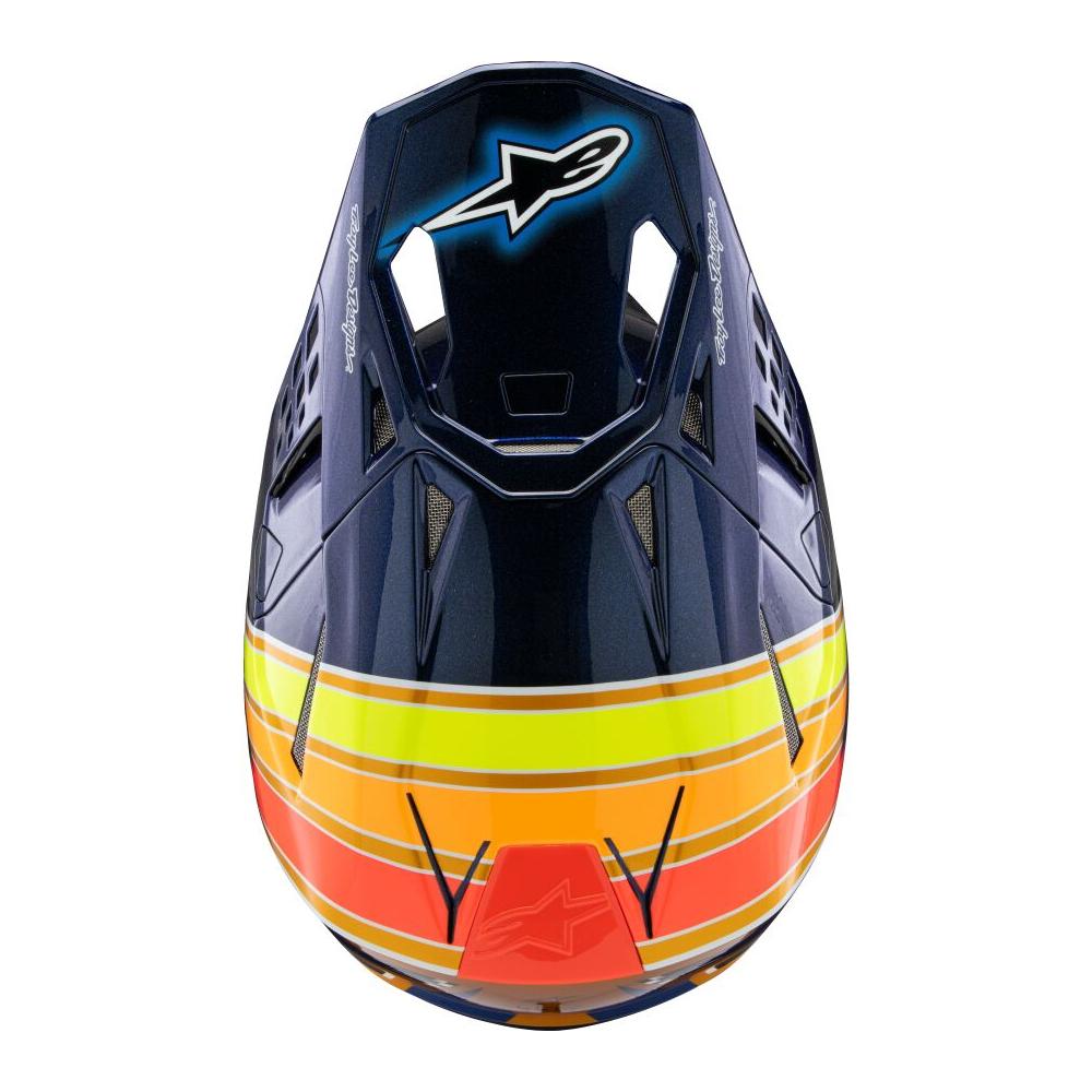 Alpinestars S-M10 TLD 25 MX Helmet Blue / Orange / Yellow FREE 1 YEAR Returns, FREE UK Delivery | ThrottleChimp