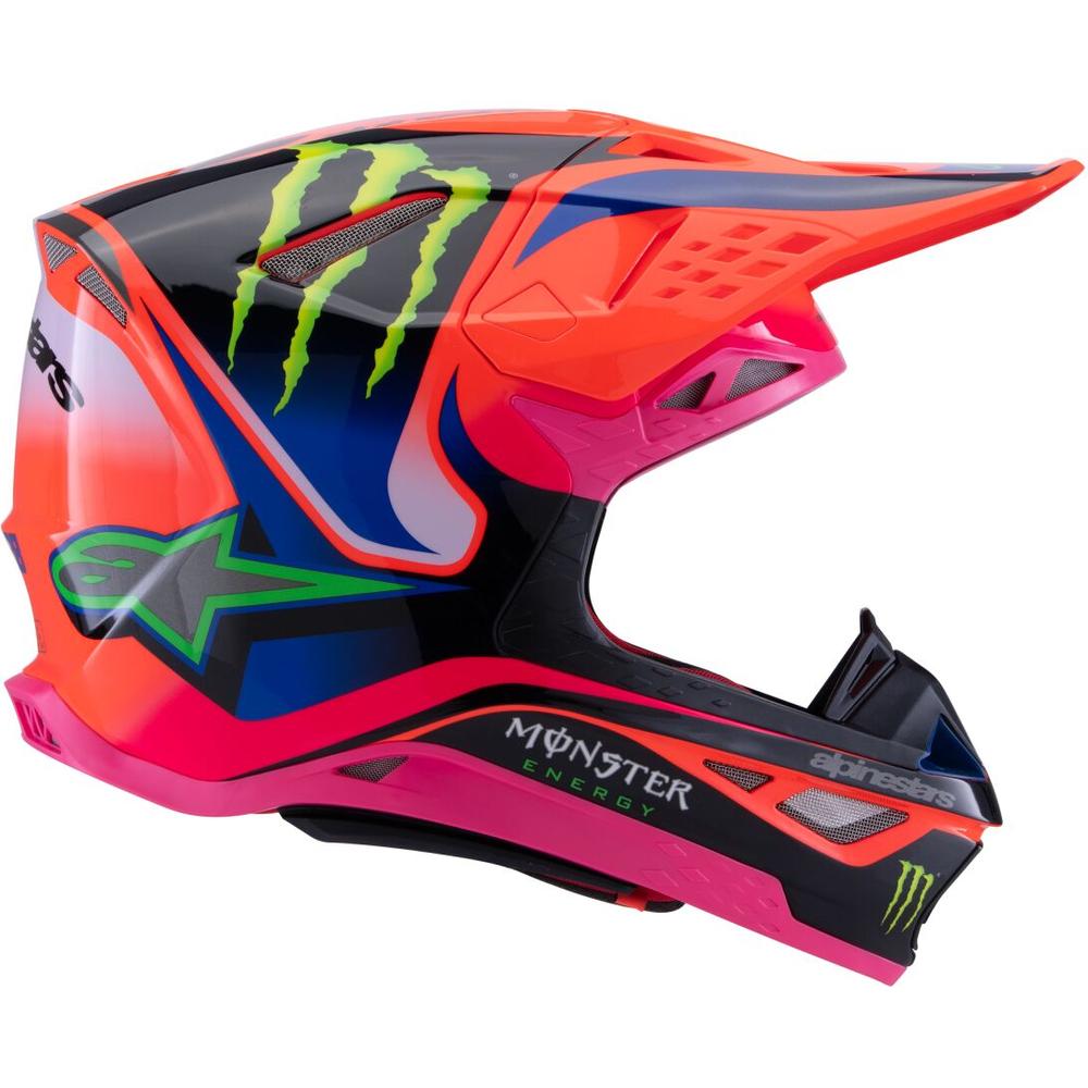 Alpinestars S-M10 Deegan MX Helmet Orange / Purple / Pink FREE 1 YEAR Returns, FREE UK Delivery | ThrottleChimp