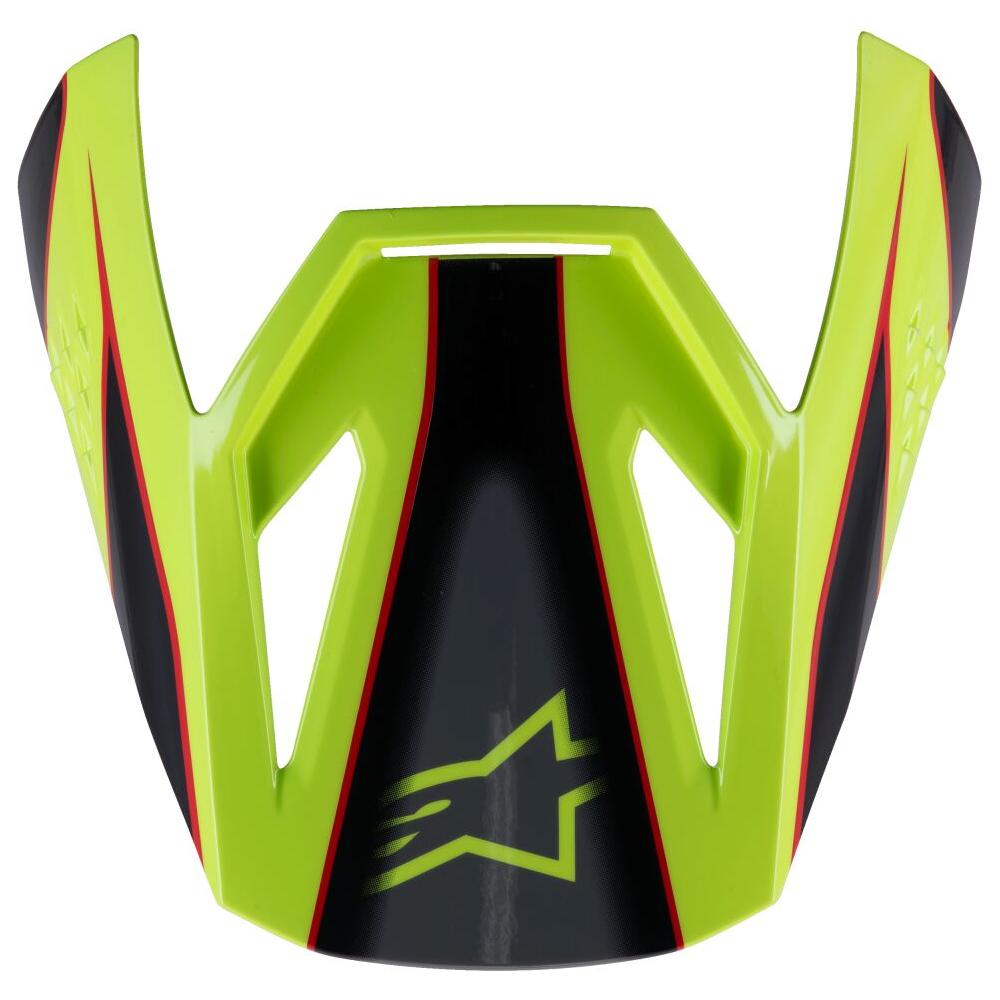Alpinestars SM3 Fray Youth Helmet Peak Red / Yellow / Black FREE 1 YEAR Returns, FREE UK Delivery | ThrottleChimp