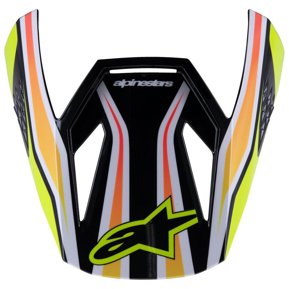 Alpinestars SM3 Wurx Youth Helmet Peak Black / Yellow / Blue FREE 1 YEAR Returns, FREE UK Delivery | ThrottleChimp