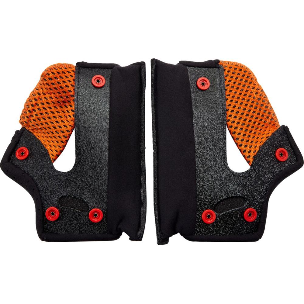 Biltwell Gringo / Gringo S / Gringo SV 22.06 Helmet Cheek Pads Black / Orange FREE 1 YEAR Returns, FREE UK Delivery | ThrottleChimp