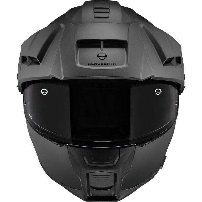 Schuberth E2 Flip-Up Helmet Matt Black FREE 1 YEAR Returns, FREE UK Delivery | ThrottleChimp