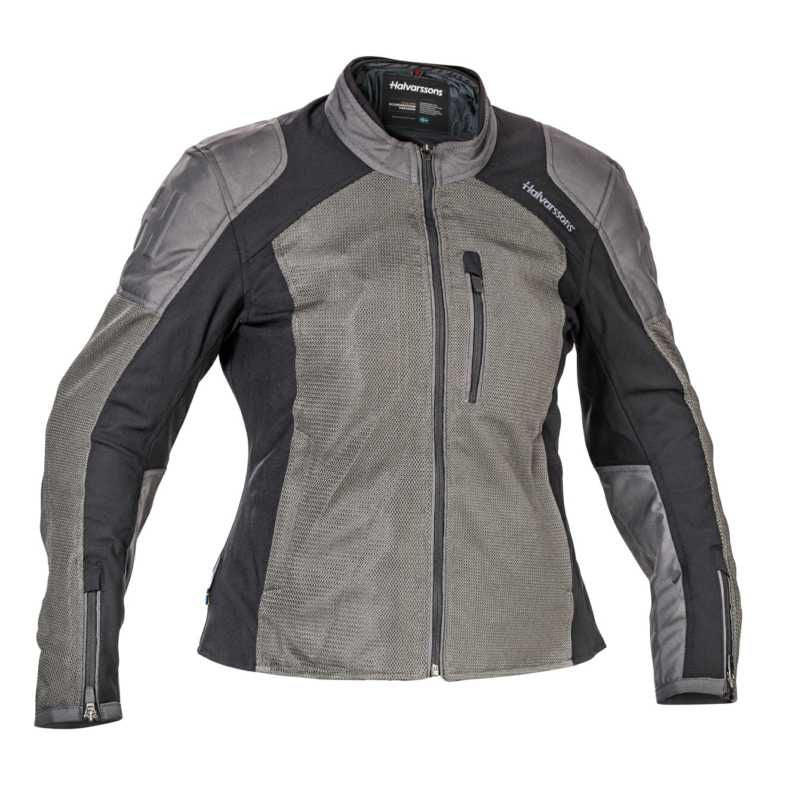 Halvarssons Arvika Summer Ladies Textile Jacket Grey FREE 1 YEAR Returns, FREE UK Delivery | ThrottleChimp