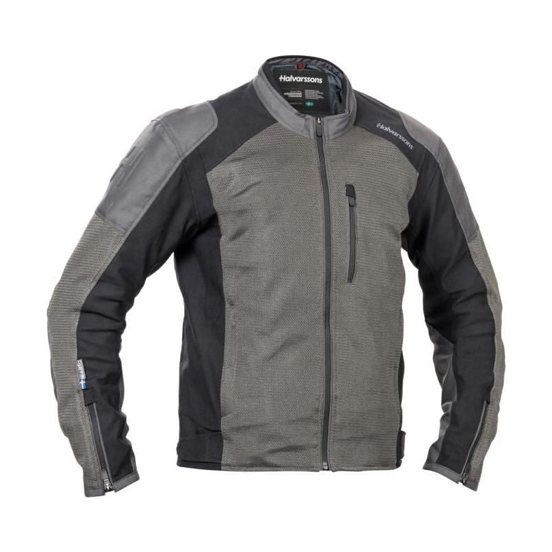 Halvarssons Arvika Summer Textile Jacket Grey FREE 1 YEAR Returns, FREE UK Delivery | ThrottleChimp