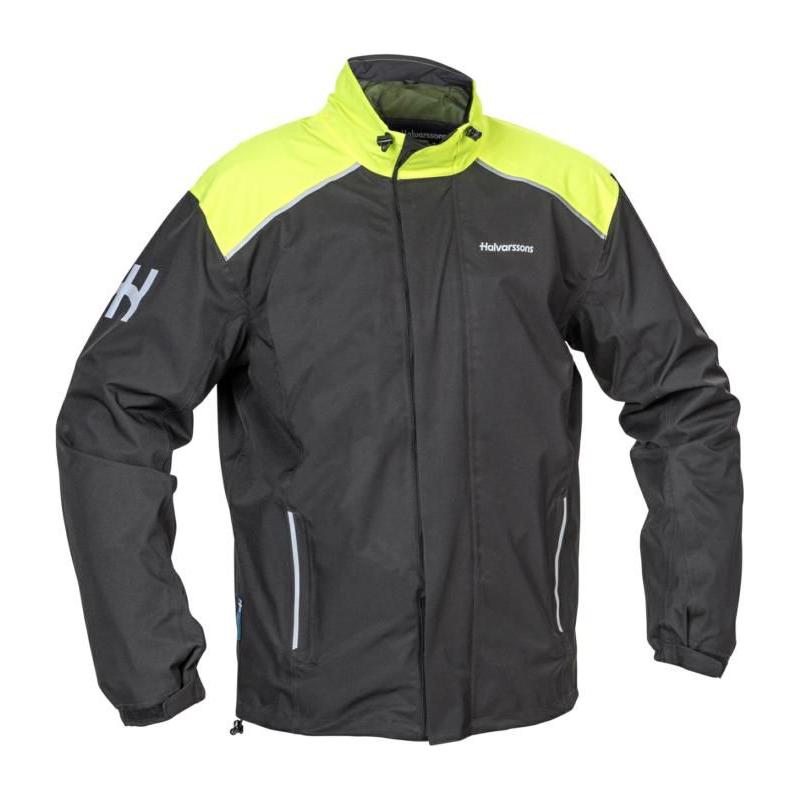 Halvarssons Bofallet Rain Over Jacket Black / Yellow FREE 1 YEAR Returns, FREE UK Delivery | ThrottleChimp